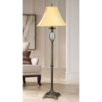 Lite Master Addison Floor Lamp Oil Rubbed Bronze on Solid Brass with Crystal F5058RZ-SR