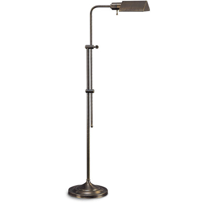 Lite Master Anton Floor Lamp in Dark Solid Brass Finish F5614DB