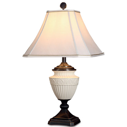 Lite Master Brittany Table Lamp in Oil Rubbed Bronze on Solid Brass with Porcelain T5276RZ-SR