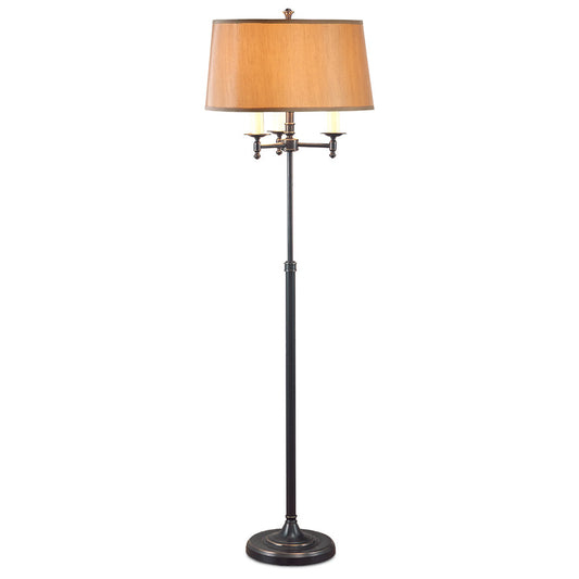 Lite Master Biltmore Floor Lamp in Oil Rubbed Bronze on Solid Brass Finish F8203RZ-SL