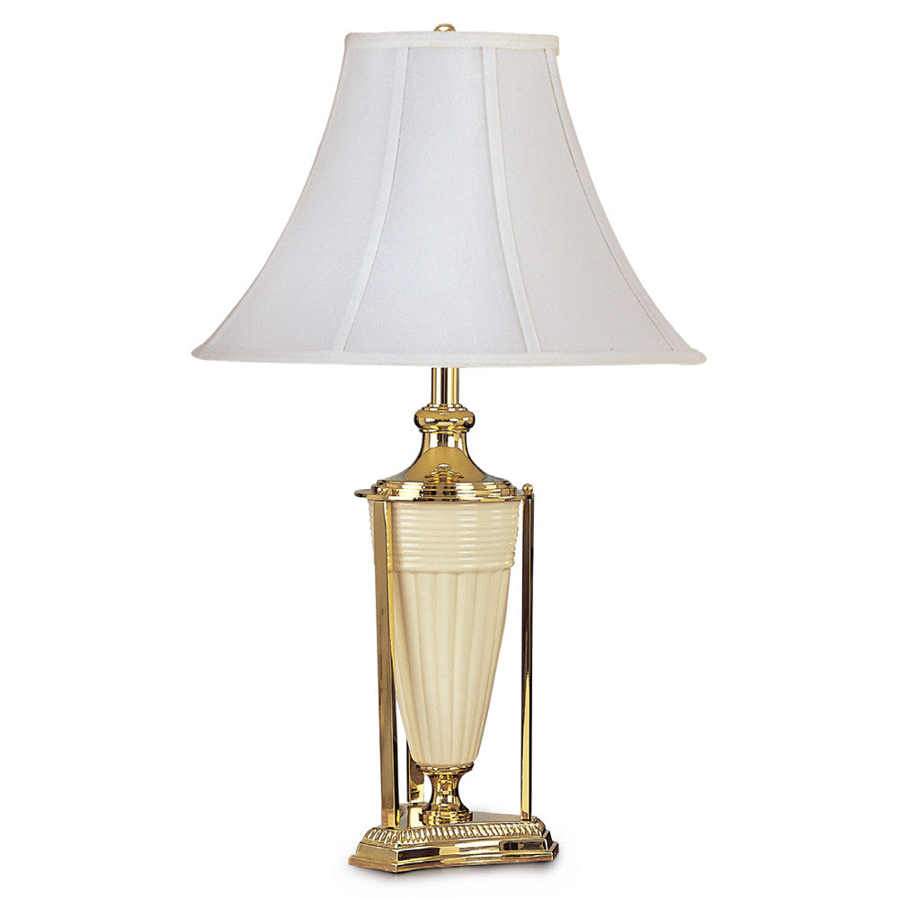 Lite Master Lucille Table Lamp in Polished Solid Brass T5257PB-SL