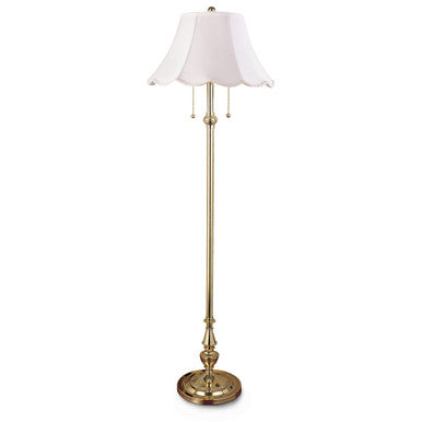 Lite Master Salisbury Floor Lamp in Polished Solid Brass F7352PB-SR