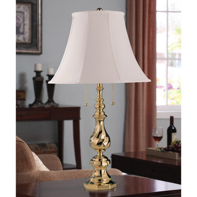 Lite Master Surrey Table Lamp in Polished Solid Brass T2105PB-SL