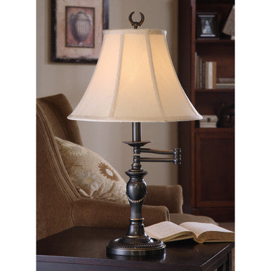 Lite Master Portland Swing Arm Lamp in Oil Rubbed Bronze on Solid Brass T6722RZ-SL