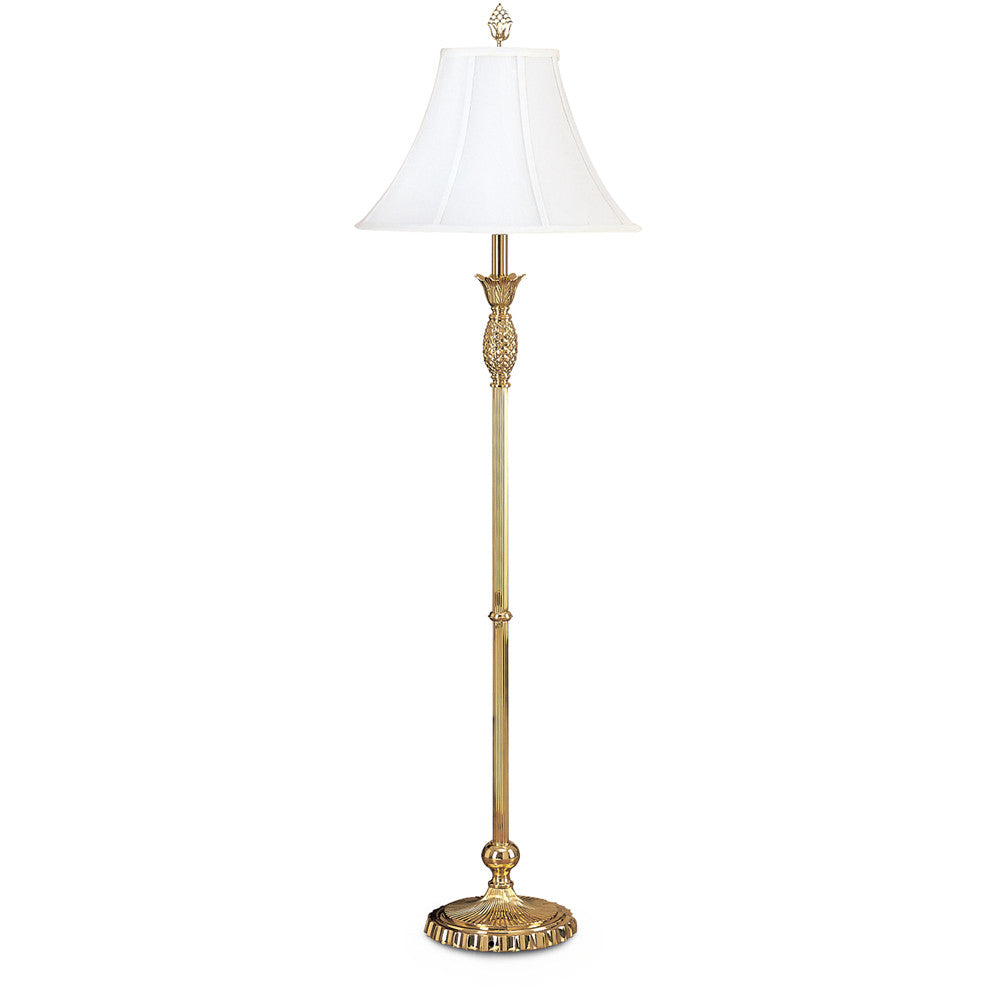 Lite Master Charlotte Floor Lamp in Polished Solid Brass Finish F6001PB-SL