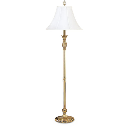 Lite Master Charlotte Floor Lamp in Polished Solid Brass Finish F6001PB-SL