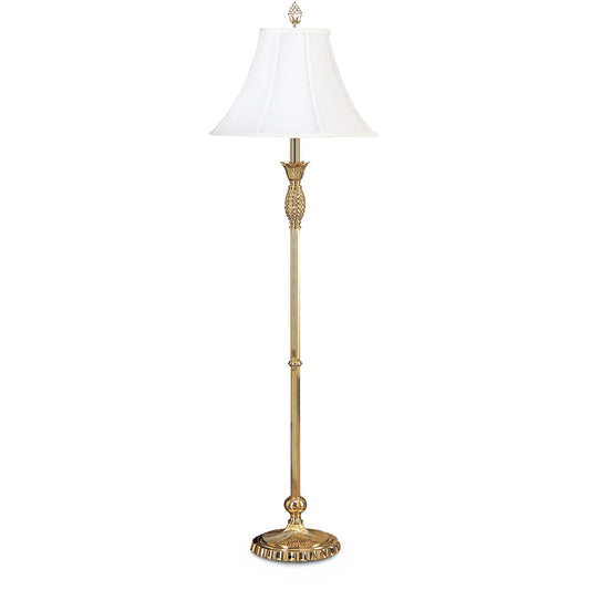 Lite Master Charlotte Floor Lamp in Polished Solid Brass Finish F6001PB-SL