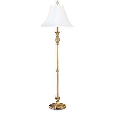 Lite Master Charlotte Floor Lamp in Polished Solid Brass Finish F6001PB-SL