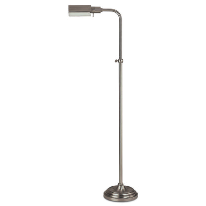 Lite Master Hudson Floor Lamp in Antique Nickel on Solid Brass Finish F5611AN