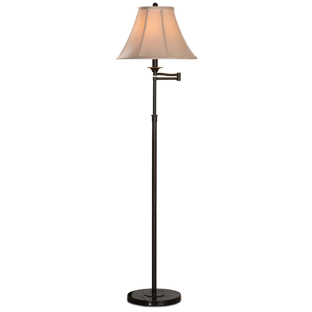 Lite Master Chelsea Adjustable Swing Arm Floor Lamp Oil Rubbed Bronze on Solid Brass F5622RZ-SL