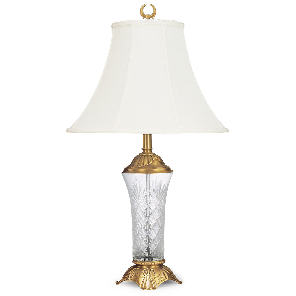 Lite Master Louisa Table Lamp in Antique Solid Brass with Crystal T4939AB-SL