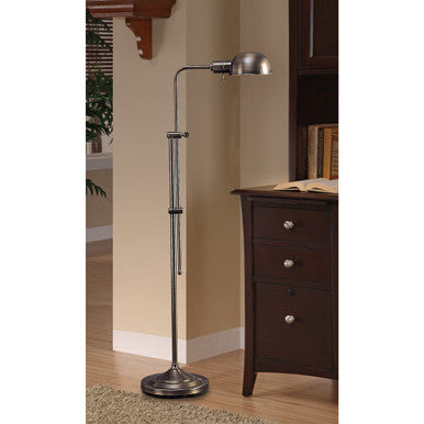 Lite Master Charlton Floor Lamp in Dark Solid Brass Finish F5613DB