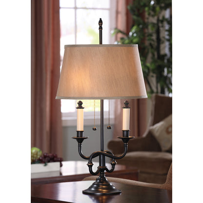 Lite Master Leighton Classic Twist Table Lamp in Oil Rubbed Bronze Large T6603RZ-SL