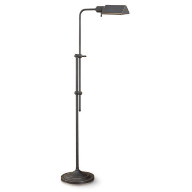 Lite Master Anton Floor Lamp in Oil Rubbed Bronze on Solid Brass Finish F5614RZ