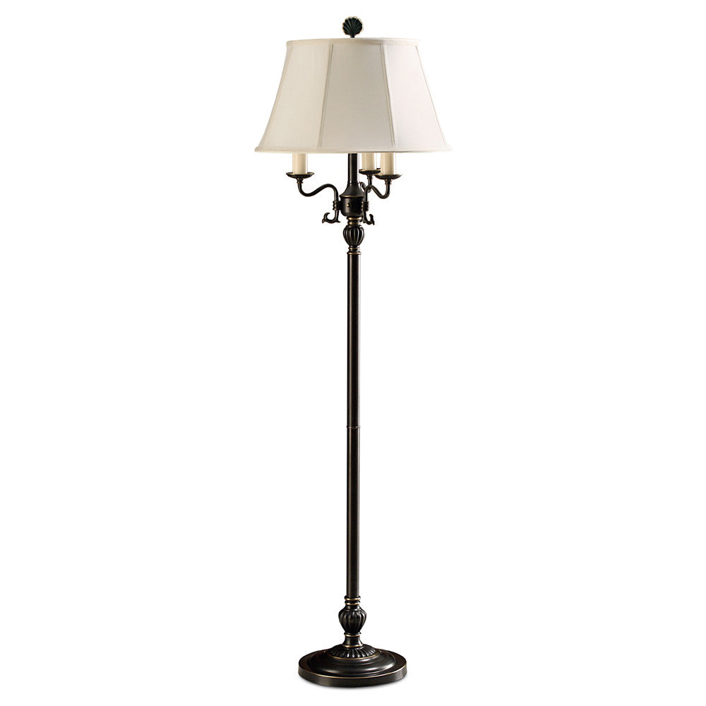 Lite Master Winslow Floor Lamp in Oil Rubbed Bronze on Solid Brass F7343RZ-SL