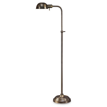 Lite Master Spencer Floor Lamp in Dark Solid Brass Finish F5610DB