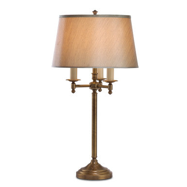 Lite Master Richmond Table Lamp in Antique on Solid Brass T8213AB-SL