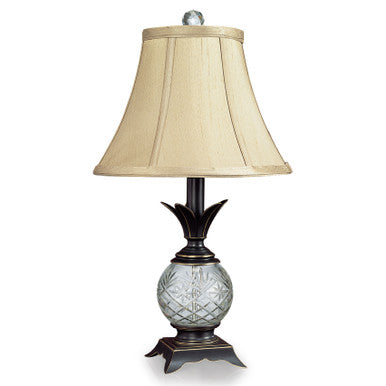 Lite Master Edmonton Table Lamp in Oil Rubbed Bronze on Solid Brass with Crystal T4925RZ-SL