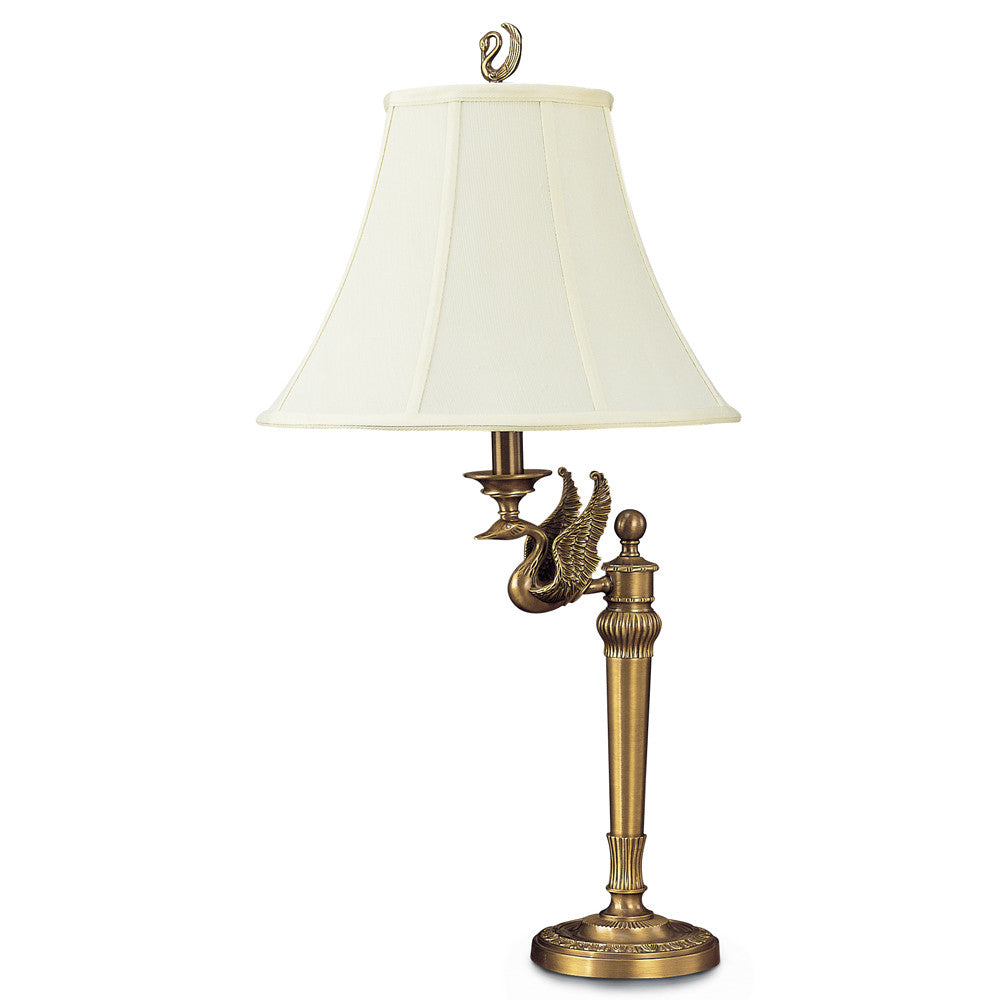 Lite Master Princeton Table Lamp Antique Solid Brass T6561AB-SL