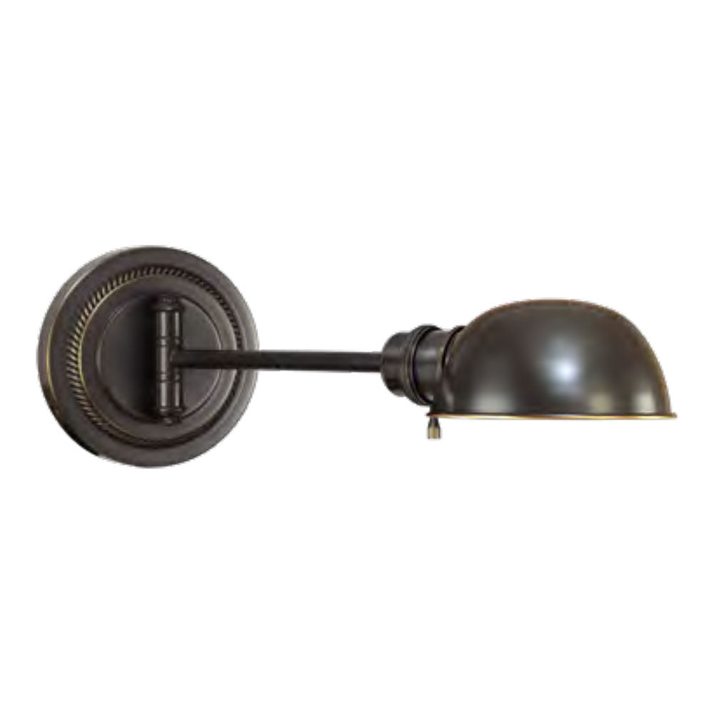 Lite Master Fifth Avenue Pharmacy Swing Arm Wall Lamp in Oil Rubbed Bronze W3571RZ-B14