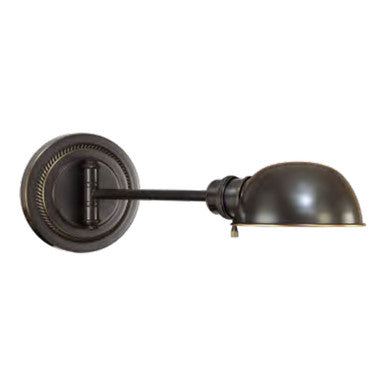 Lite Master Fifth Avenue Pharmacy Swing Arm Wall Lamp in Oil Rubbed Bronze W3571RZ-B14