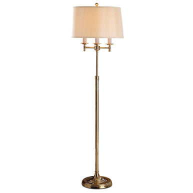 Lite Master Biltmore Floor Lamp in Polished Solid Brass Finish F8203PB-SL