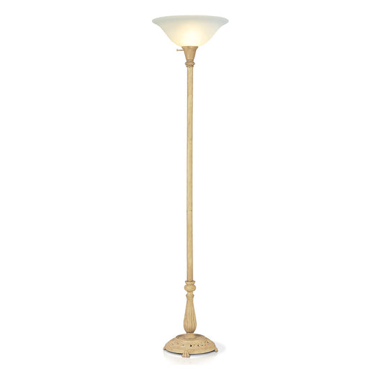 Lite Master Waverly Torchiere Floor Lamp in Royal Sand Finish F810RS-102