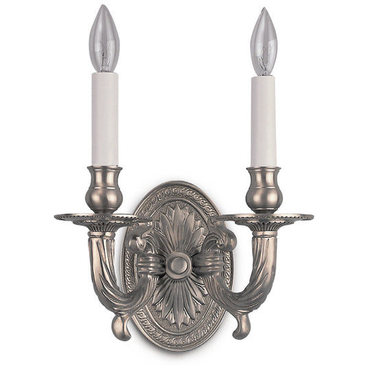 Lite Master Alexandria Wall Sconce in Nickel on Solid Brass W3912NK