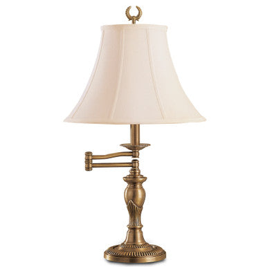 Lite Master Portland Swing Arm Lamp in Antique Solid Brass T6722AB-SL