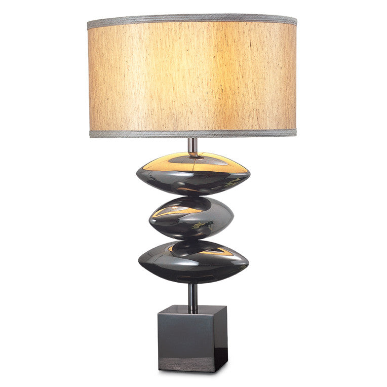 Lite Master Skylar Table Lamp in Gun Metal Finish T1785GM-SL