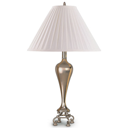 Lite Master Clarissa Table Lamp in Polished Brass and Nickel on Solid Brass T6414NP-SR