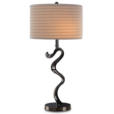 Lite Master Monterey Table Lamp in Black Nickel on Solid Brass Finish T1883BN-SR