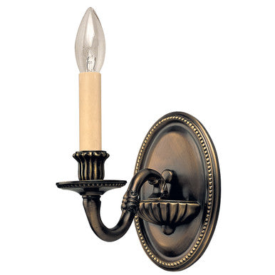 Lite Master Norwich Wall Sconce in Dark Solid Brass W3915DB