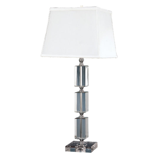 Lite Master Landon Crystal Table Lamp in Chrome Finish T5057CR-SL