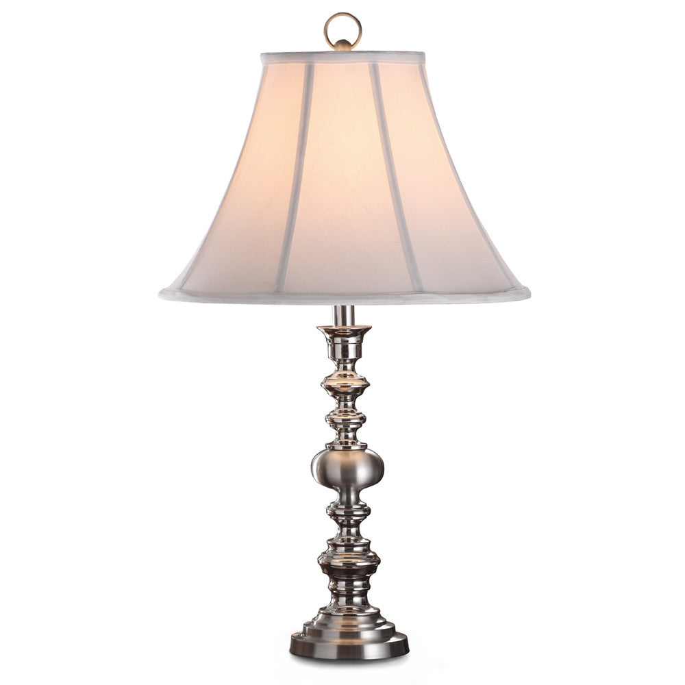 Lite Master Hadley Table Lamp in Nickel on Solid Brass T2300NK-SL