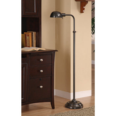 Lite Master Spencer Floor Lamp in Oil Rubbed Bronze on Solid Brass Finish F5610RZ