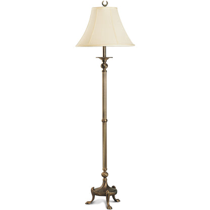 Lite Master Highcliffe Floor Lamp in Dark Solid Brass Finish F6012DB-SL