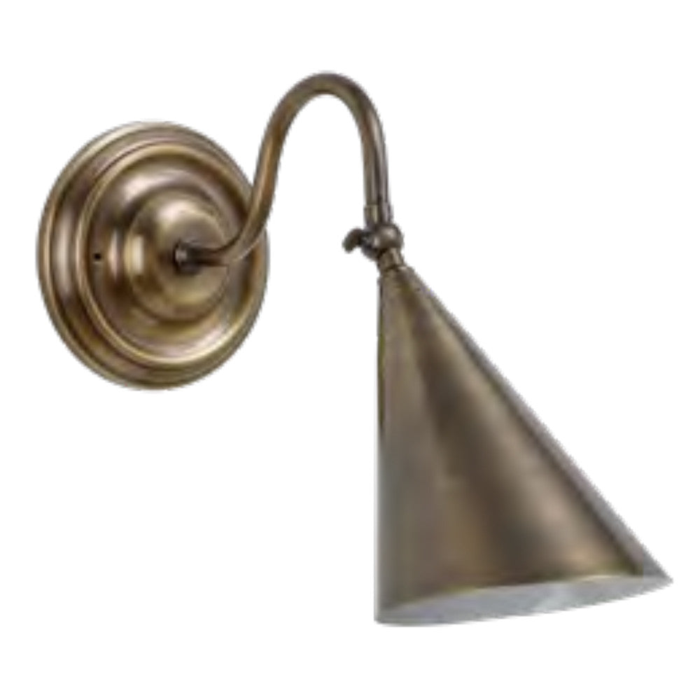 Lite Master Barnett Adjustable Wall Sconce in Dark Solid Brass W3642DB-B12