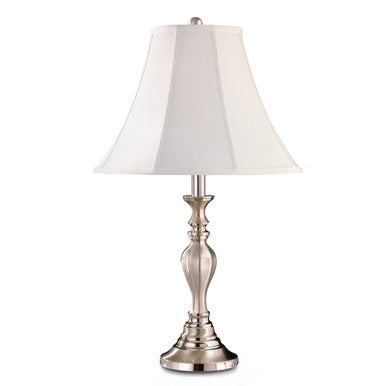 Lite Master Southampton Table Lamp Nickel on Solid Brass T6492NK-SL