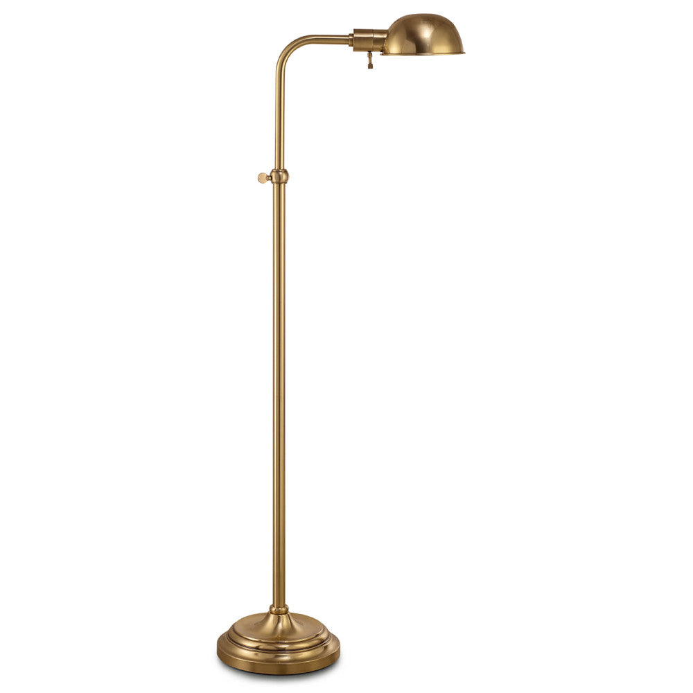 Lite Master Spencer Floor Lamp in Polished Solid Brass Finish F5610PB