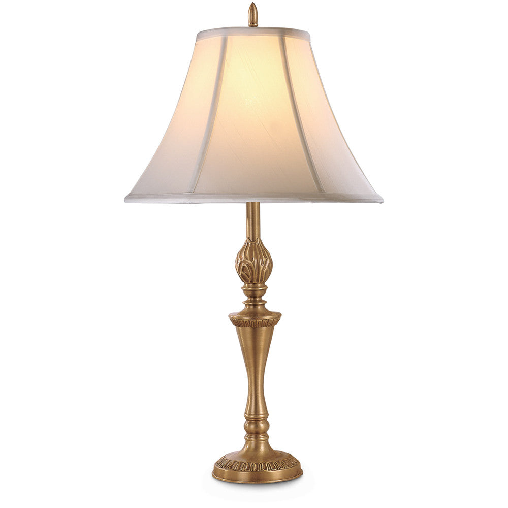 Lite Master Hillcrest Table Lamp Antique Solid Brass T6546AB-SL