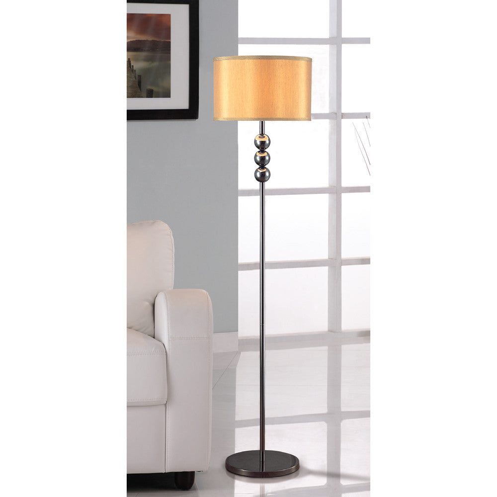 Lite Master Avery Floor Lamp in Gun Metal Finish F1726GM-SL