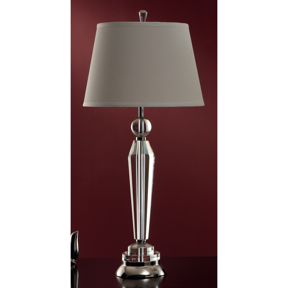 Lite Master Soho Lamp Chrome Finish with Crystal T4837CR-SL