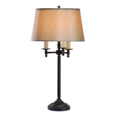 Lite Master Richmond Table Lamp in Oil Rubbed Bronze on Solid Brass T8213RZ-SL