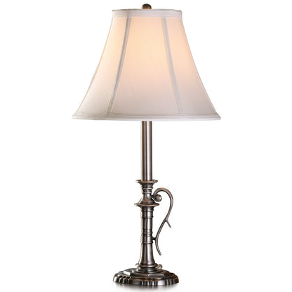 Lite Master Audrey Table Lamp in Antique Nickel on Solid Brass T6408AN-SL