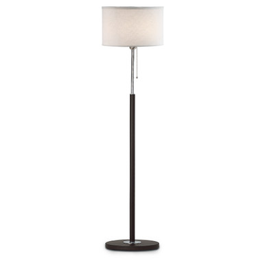 Lite Master Everett Floor Lamp in Nickel Finish F1429NK-SL