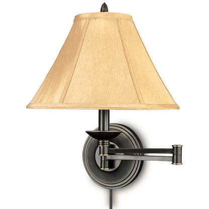 Lite Master Somerset Swing Arm Wall Lamp in Oil Rubbed Bronze on Solid Brass W3504RZ-SL