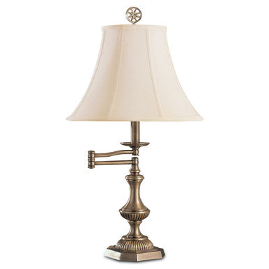 Lite Master Mayford Swing Arm Lamp in Antique Solid Brass T6726AB-SL