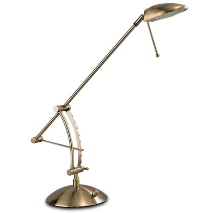 Lite Master Calloway Table or Desk Lamp in Antique Brass Finish T502AB