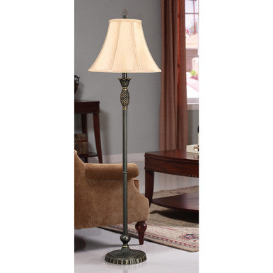 Lite Master Charlotte Floor Lamp in Oil Rubbed Bronze on Solid Brass Finish F6001RZ-SL